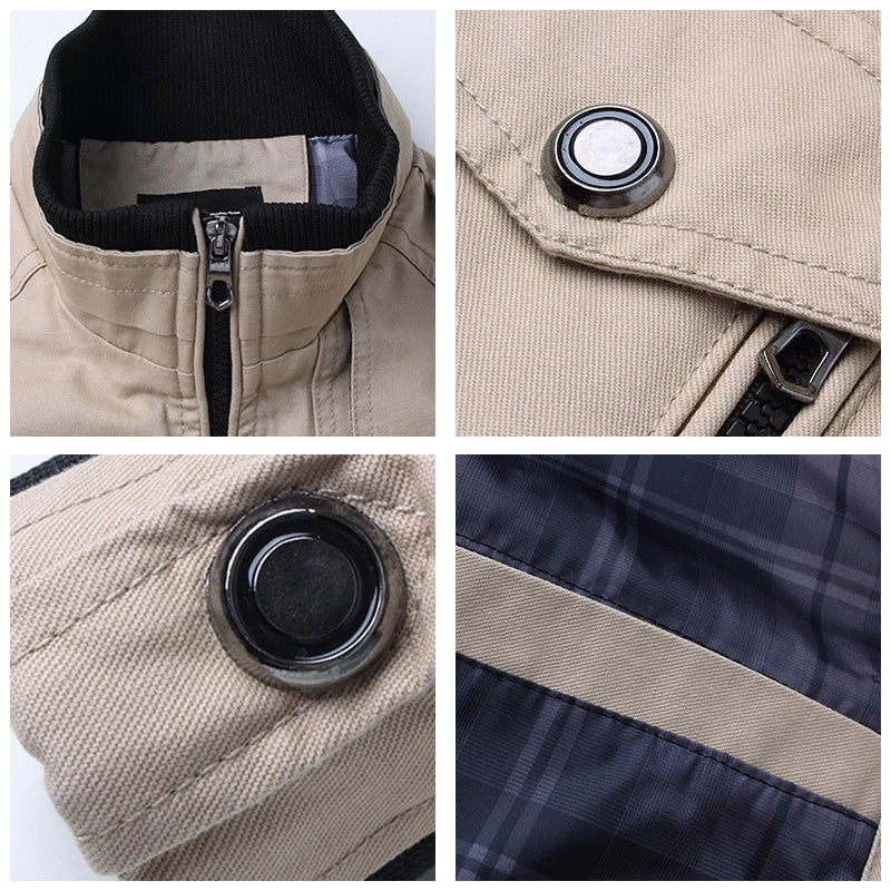 Jaqueta motociclista masculina Ferrutini FRT164, com design esportivo, em algodão, espessura grossa, reforços nos pontos de impacto, ideal para viagens, com zíperes frontais.