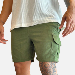 Short Cargo de Linho Masculino Ferrutini FRT84