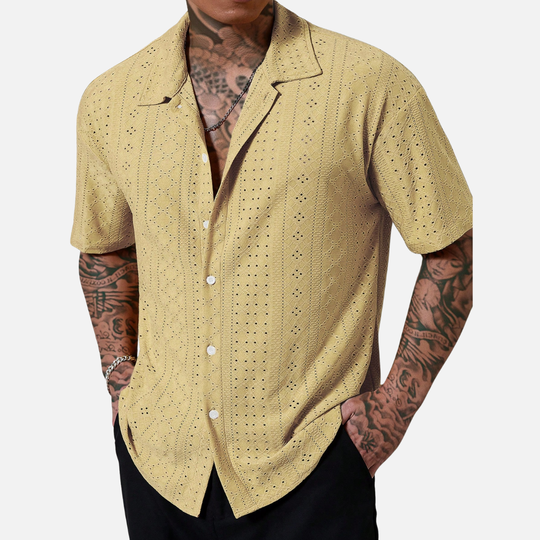 Camisa de Botão Masculina FRT86