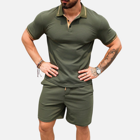 Conjunto Camisa Polo e Short Masculino Ferrutini FRT24