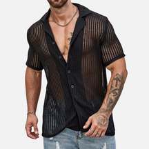 Camisa Casual Masculina de Tricô Ferrutini FRT47