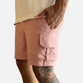 Short Cargo de Linho Masculino Ferrutini FRT84