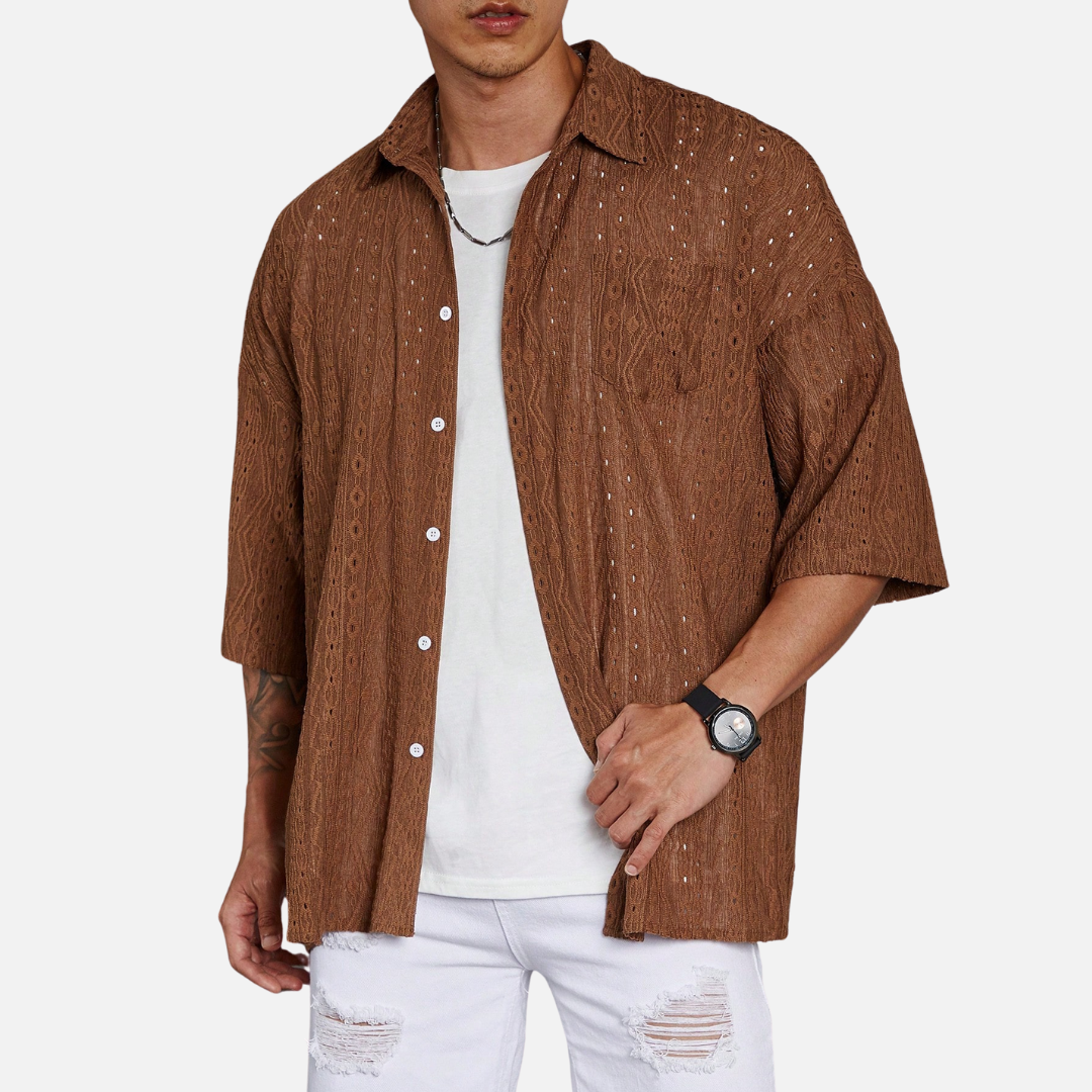 Camisa OverSized Casual Masculina Ferrutini FRT19