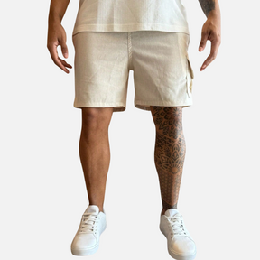 Short Cargo de Linho Masculino Ferrutini FRT84