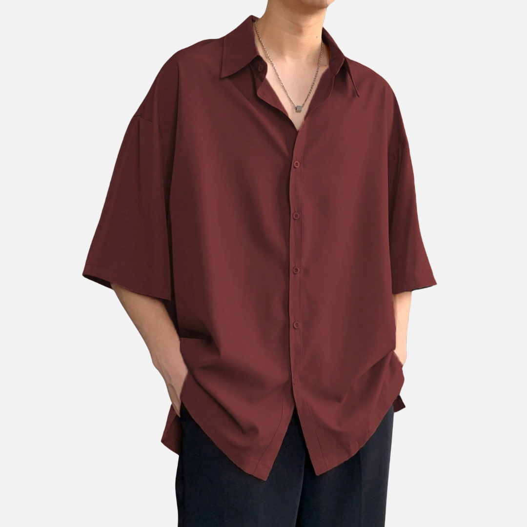 Camisa OverSized Social Masculina Ferrutini FRT66