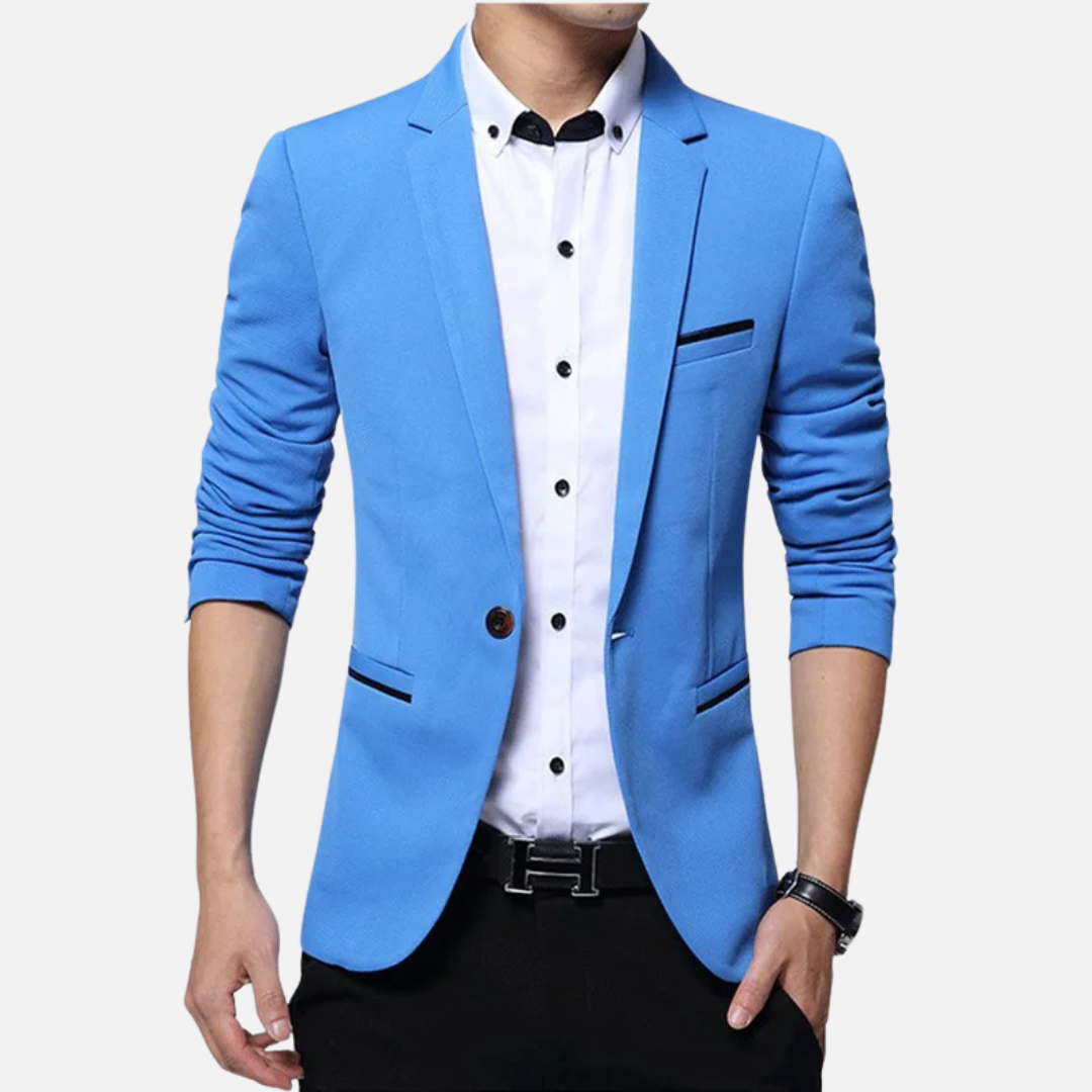 Blazer Masculino Ferrutini, com caimento perfeito e tecido premium, ideal para ocasiões formais ou casuais.