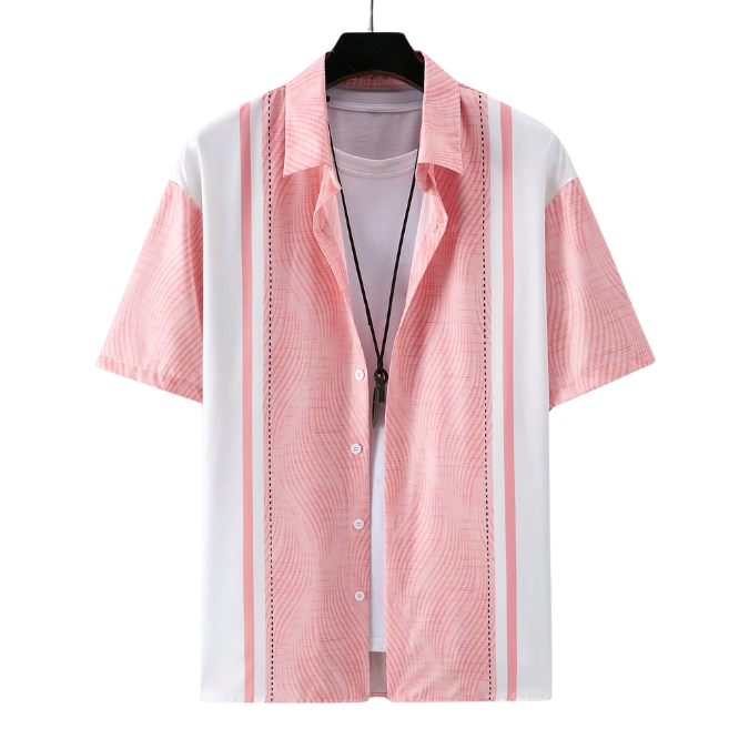 Camisa Social de Verão Ferrutini, leve e respirável, ideal para looks casuais ou formais com elegância e conforto.