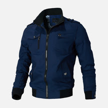 Jaqueta motociclista masculina Ferrutini FRT164, com design esportivo, em algodão, espessura grossa, reforços nos pontos de impacto, ideal para viagens, com zíperes frontais.