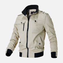 Jaqueta motociclista masculina Ferrutini FRT164, com design esportivo, em algodão, espessura grossa, reforços nos pontos de impacto, ideal para viagens, com zíperes frontais.