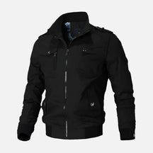 Jaqueta motociclista masculina Ferrutini FRT164, com design esportivo, em algodão, espessura grossa, reforços nos pontos de impacto, ideal para viagens, com zíperes frontais.