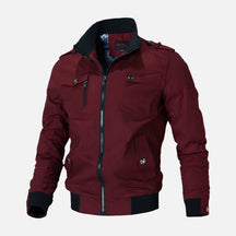 Jaqueta motociclista masculina Ferrutini FRT164, com design esportivo, em algodão, espessura grossa, reforços nos pontos de impacto, ideal para viagens, com zíperes frontais.