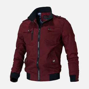 Jaqueta motociclista masculina Ferrutini FRT164, com design esportivo, em algodão, espessura grossa, reforços nos pontos de impacto, ideal para viagens, com zíperes frontais.